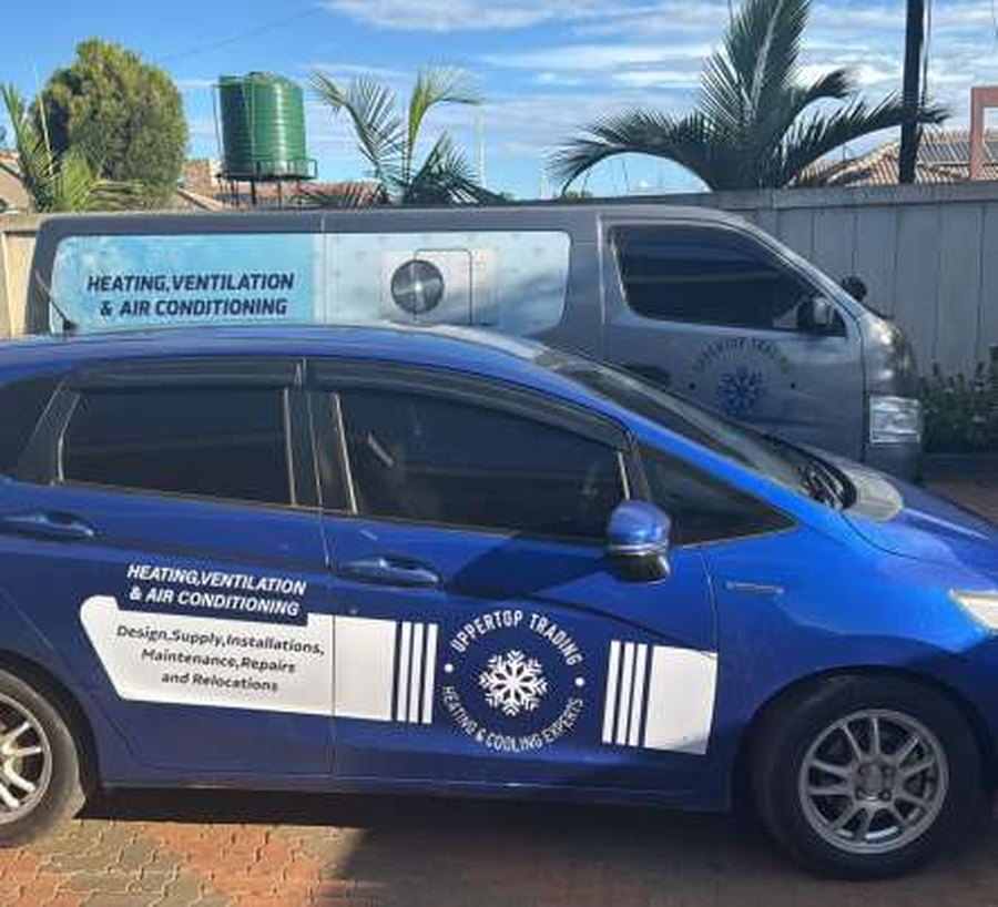 Uppertop Trading branded service vehicle